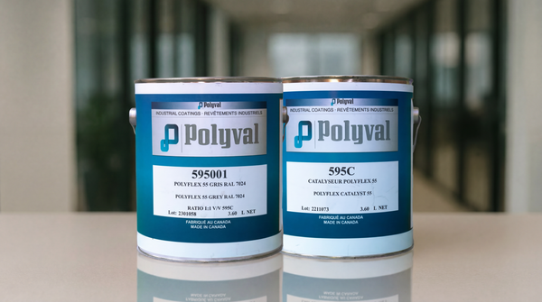 Polyflex 55 Ultra-Chem Plus Acid and Chemical Resistant Coating for Mining, Oil & Gas, Industrial Applications etc. -Anti-Corrosion, Anti-Abrasion (Base: 3.78L)