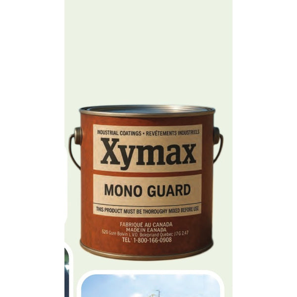 Xymax Mono Guard — orange Xymax-branded can, coal tar MIO moisture-cure polyurethane marine immersion primer