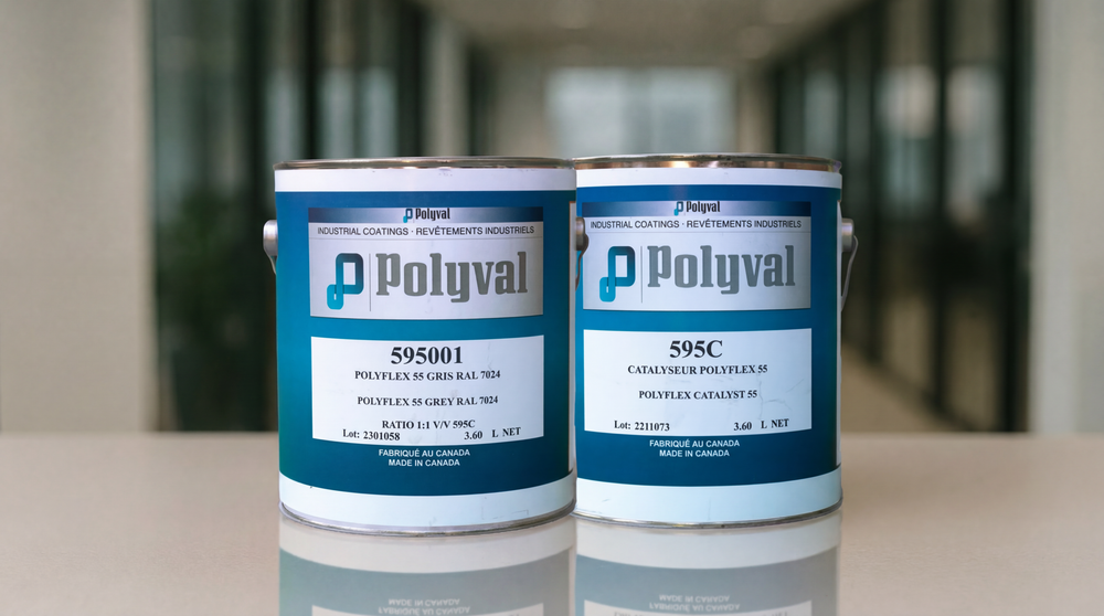 Polyflex 55 Ultra-Chem Plus Acid and Chemical Resistant Coating for Mining, Oil & Gas, Industrial Applications etc. -Anti-Corrosion, Anti-Abrasion (Base: 3.78L)