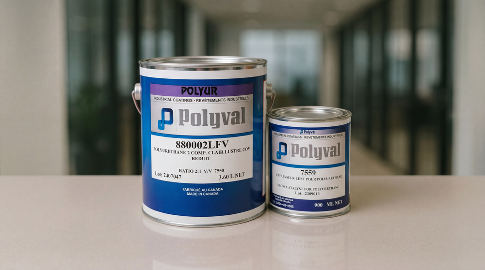 Gamme Polyur 8000 — Polyuréthane acrylique aliphatique (Couche de finition brillante DTM)